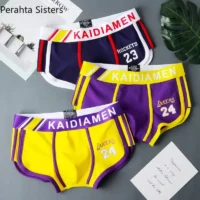 3 Pieces Mens Boxer Shorts 2024 New Multicolor Cotton Mens Underwear Boxer Summer Mid Waist Underpants Breathable Men's Panties